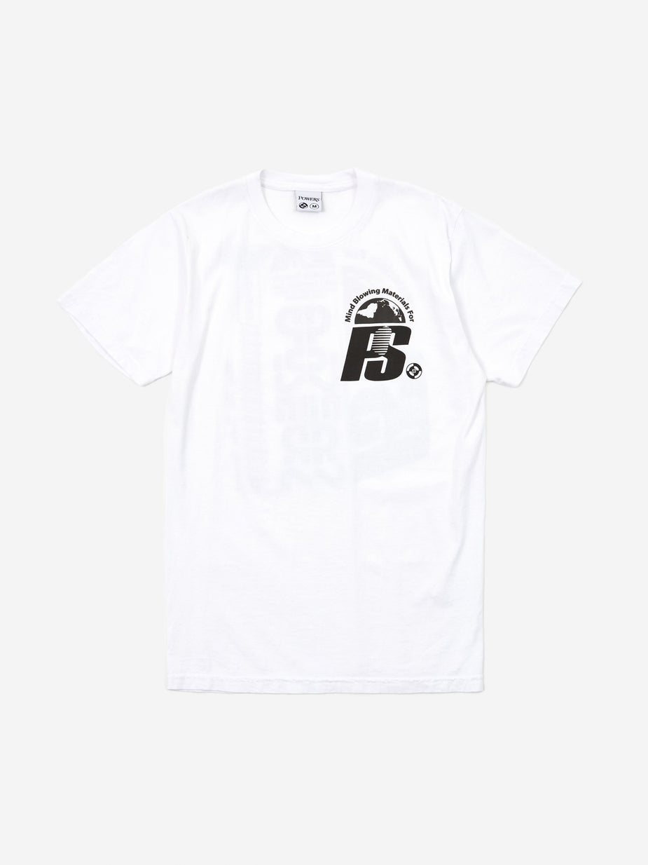 POWERS Powers Stacked Lockup Shortsleeve T-Shirt - White - White