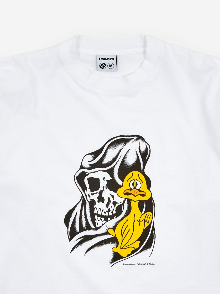POWERS Powers Who Mes Longleeve T-Shirt - White - White