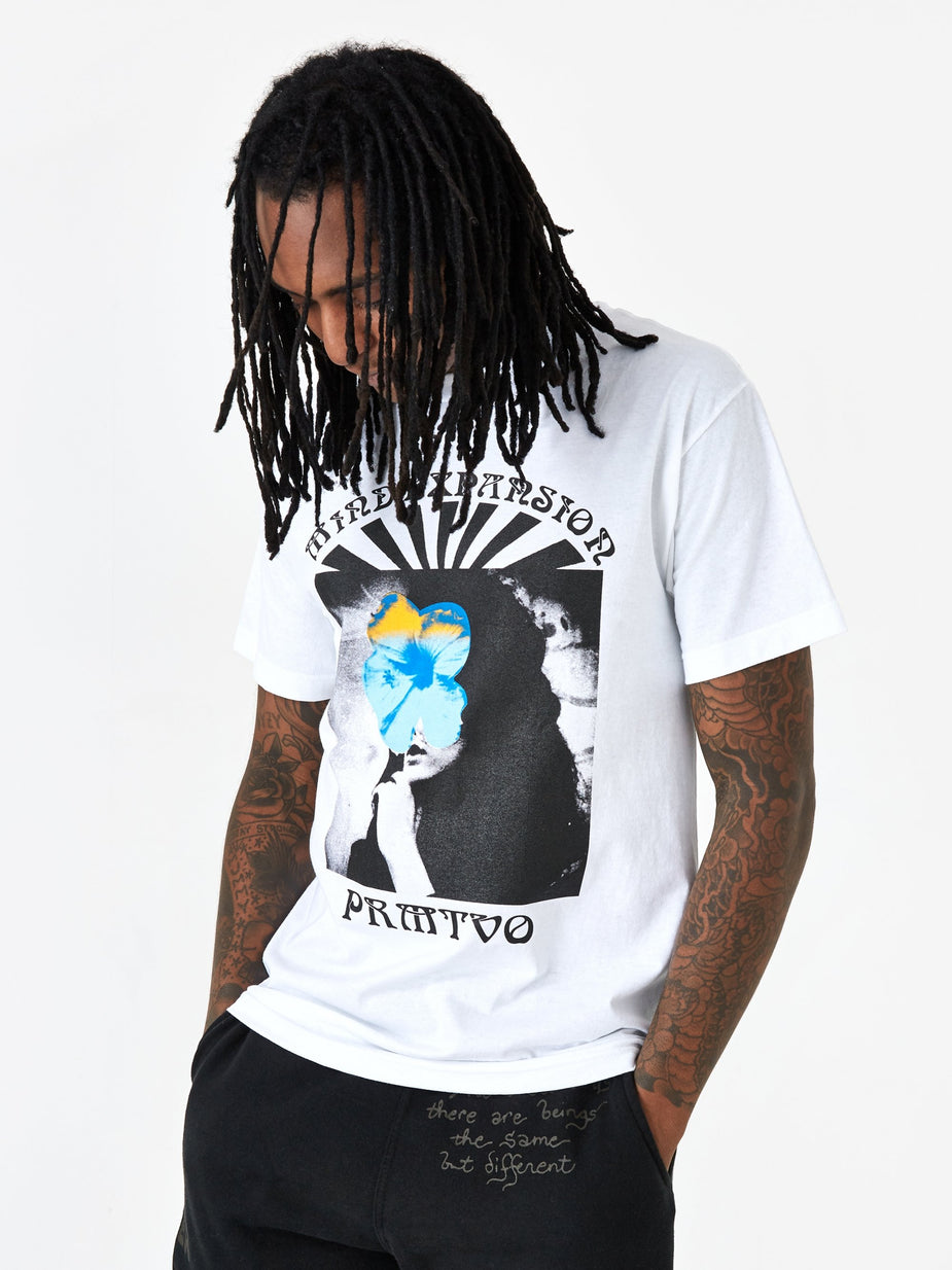 PRMTVO PRMTVO Mind Expansion Shortsleeve T-Shirt - White - White