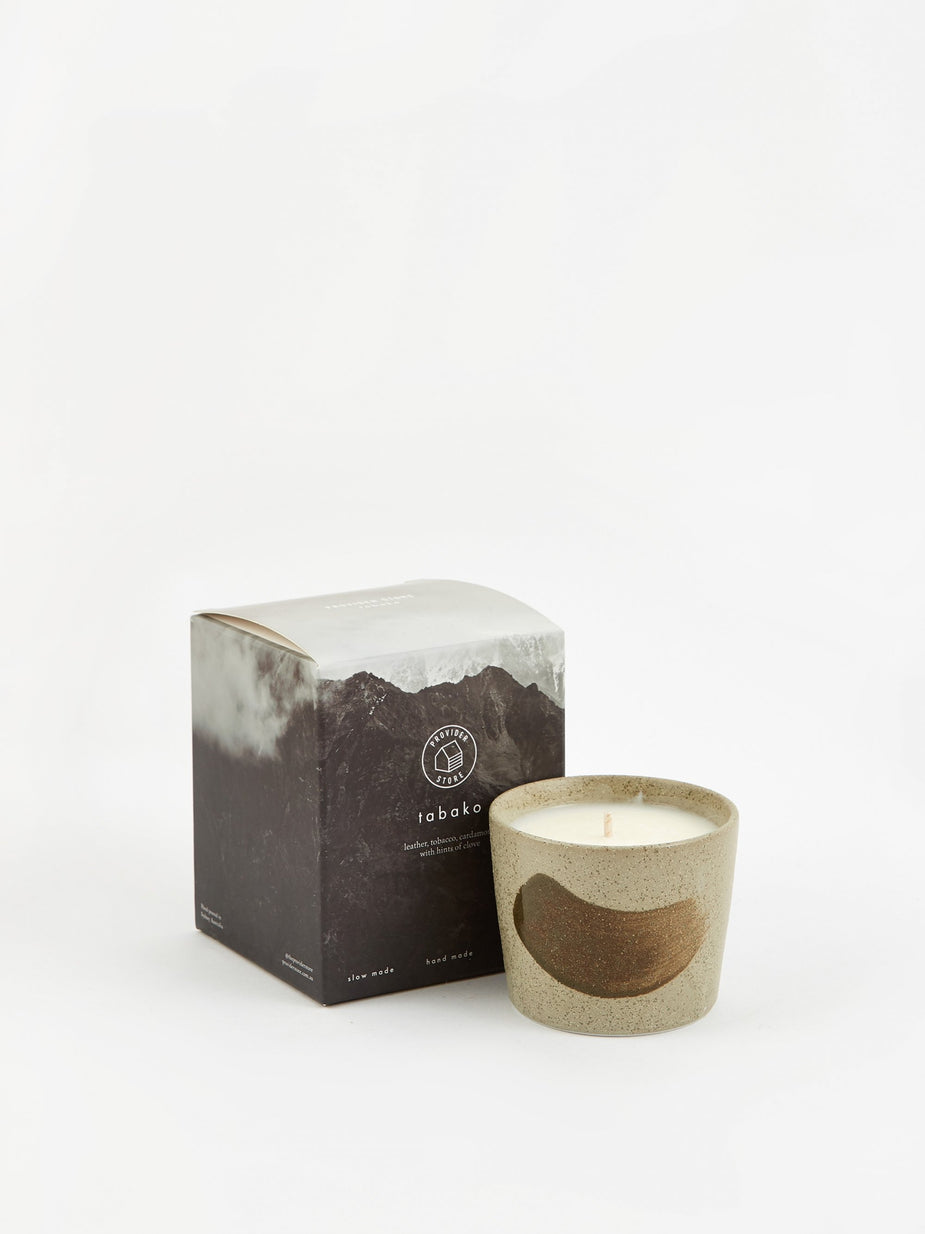 Provider Store Provider Store Japanese Stoneware Candle - Charcoal - Grey