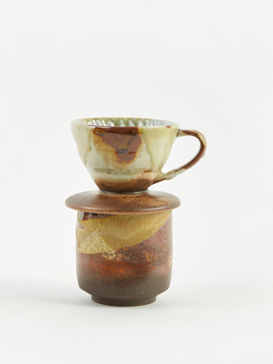 Provider Store Provider Store Coffee Pour Over + Pinch Cup - Teak - Multi