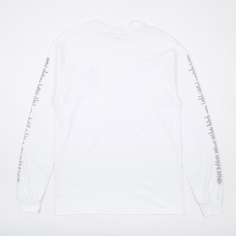 Goods By Goodhood Goodhood x Public Image Ltd Tracklist L/S T-Shirt - White - White