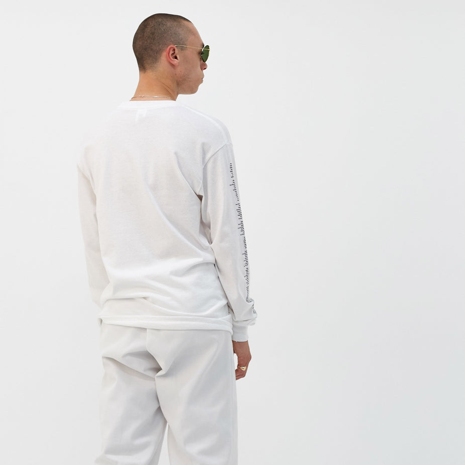 Goods By Goodhood Goodhood x Public Image Ltd Tracklist L/S T-Shirt - White - White