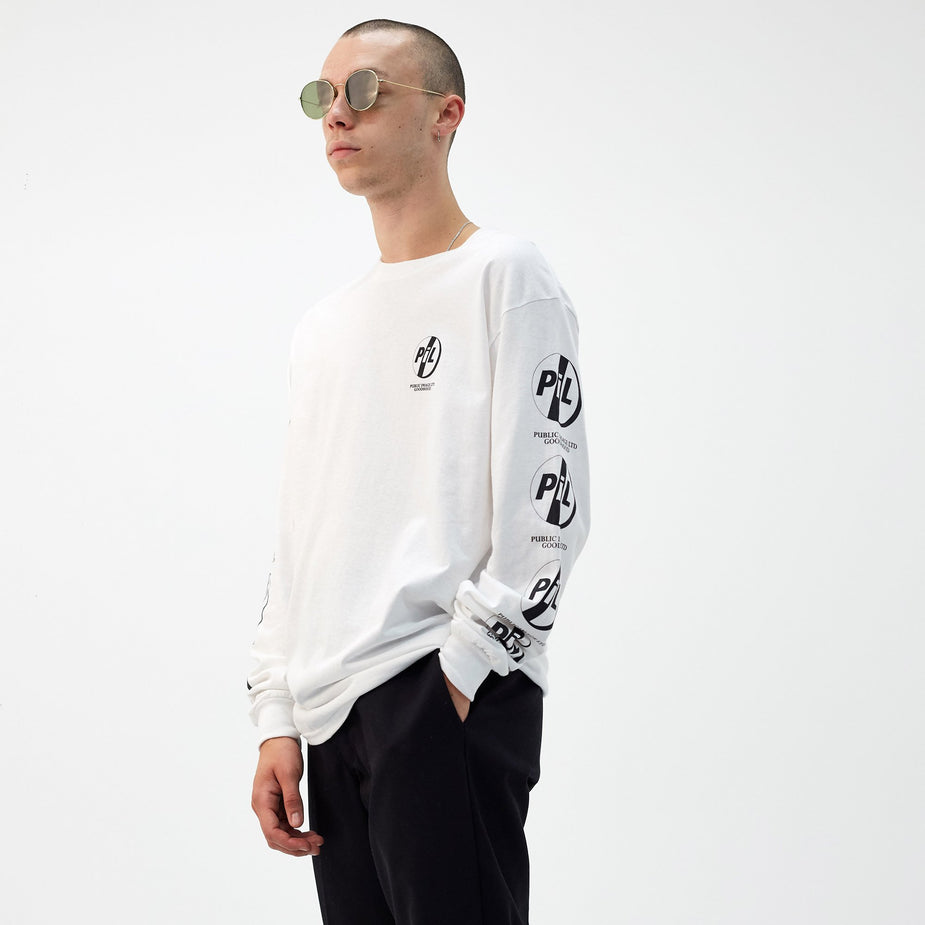 Goods By Goodhood Goodhood x Public Image Ltd PiL L/S T-Shirt - White - White
