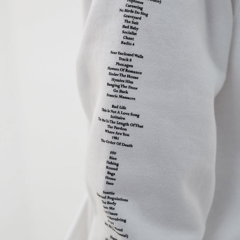 Goods By Goodhood Goodhood x Public Image Ltd Tracklist Hoodie - White - White