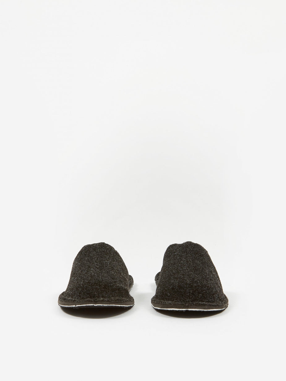 Puebco Puebco Dark Grey Wool Slipper - Large (UK 7-10) - Other