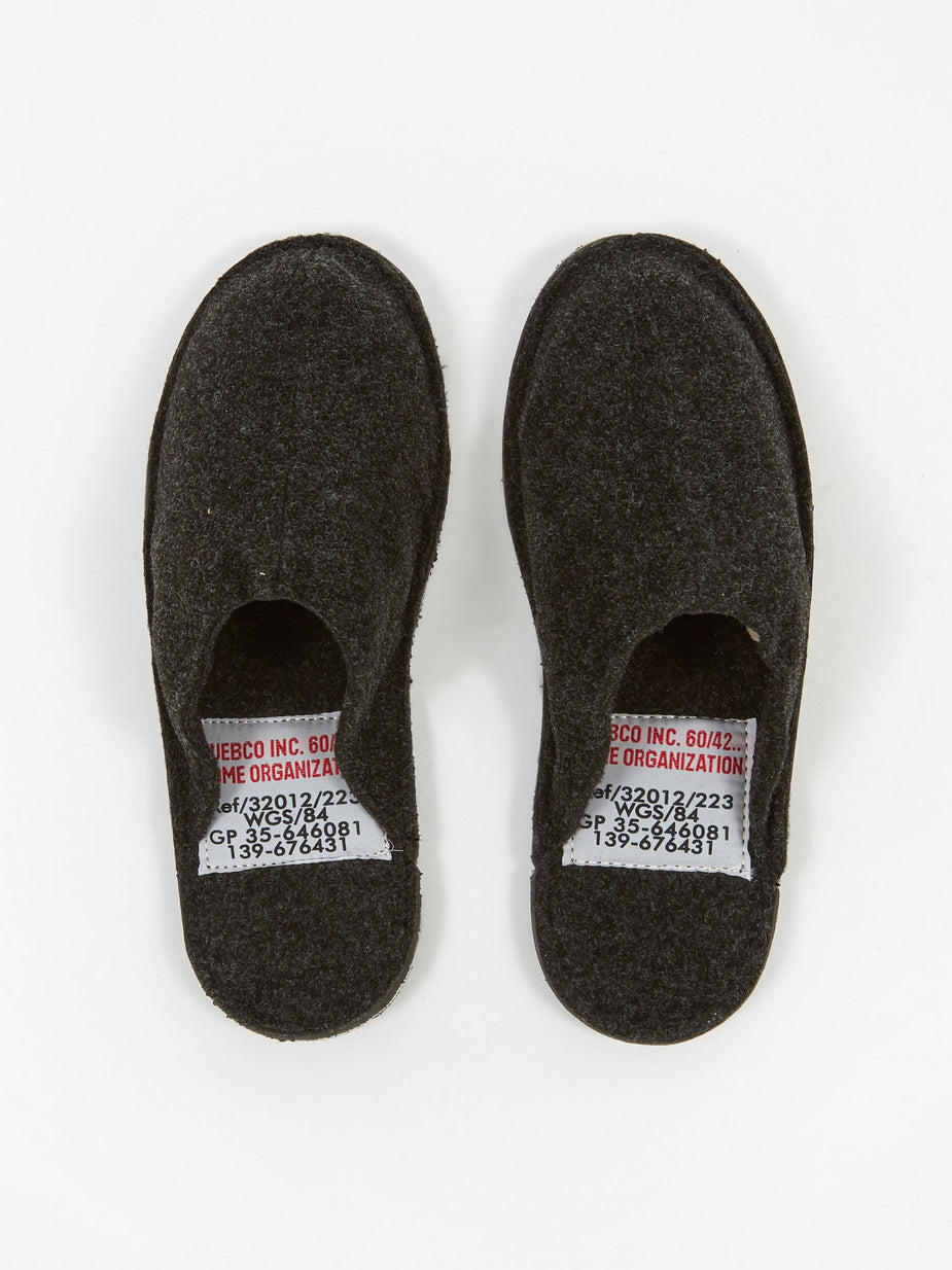 Puebco Puebco Dark Grey Wool Slipper - Small (UK3-6) - Other