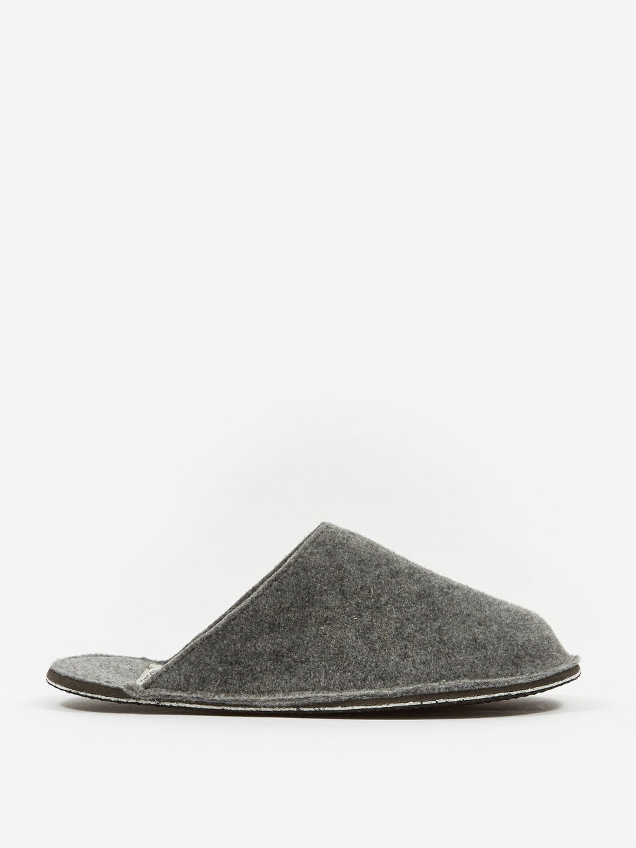 Puebco Puebco Light Grey Wool Slipper - Large (UK 7-10) - Grey