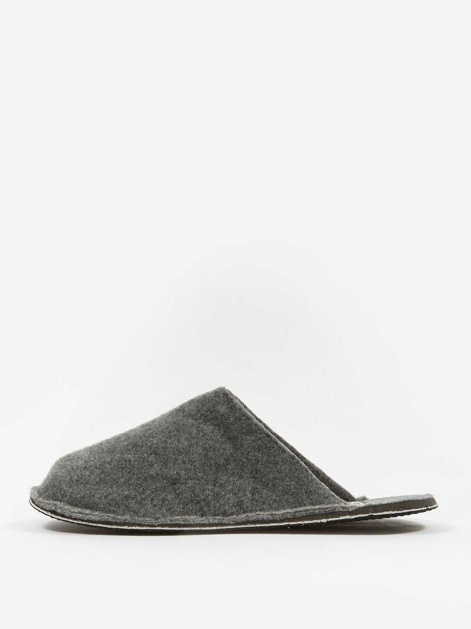 Puebco Puebco Light Grey Wool Slipper - Large (UK 7-10) - Grey