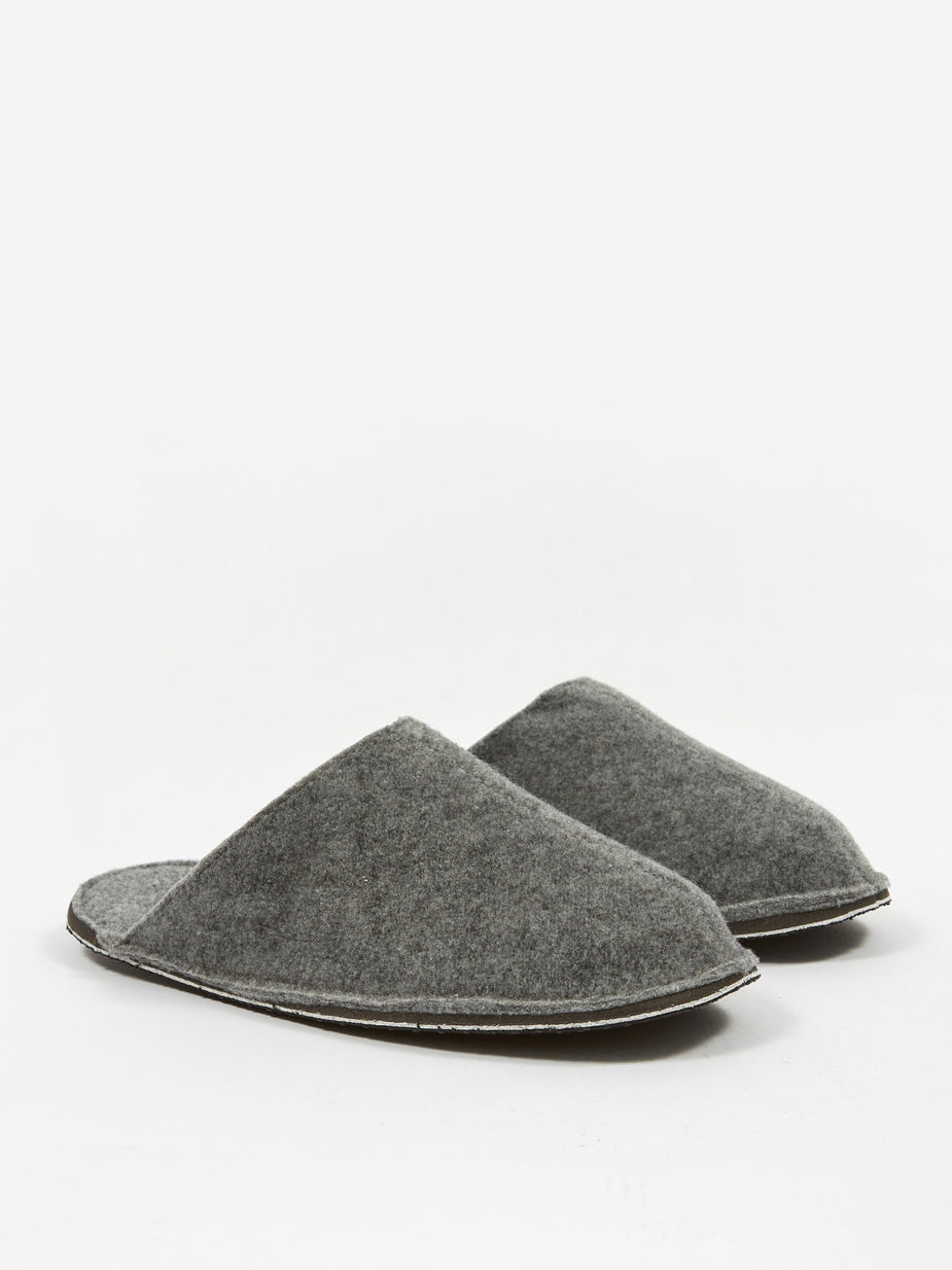 Puebco Puebco Light Grey Wool Slipper - Small (UK3-6) - Grey