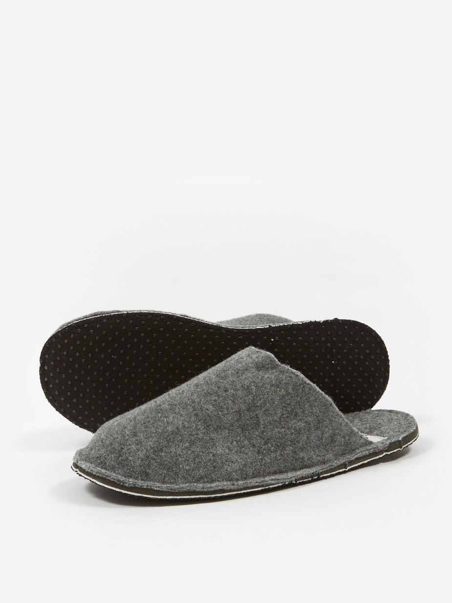 Puebco Puebco Light Grey Wool Slipper - Small (UK3-6) - Grey