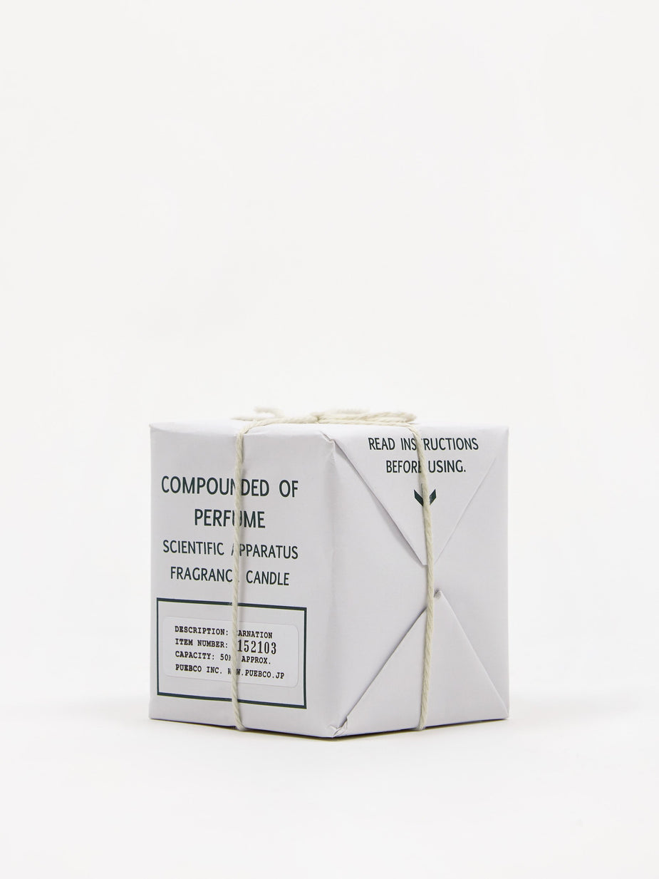 Puebco Puebco Scientific Candle 50ml - Carnation - White