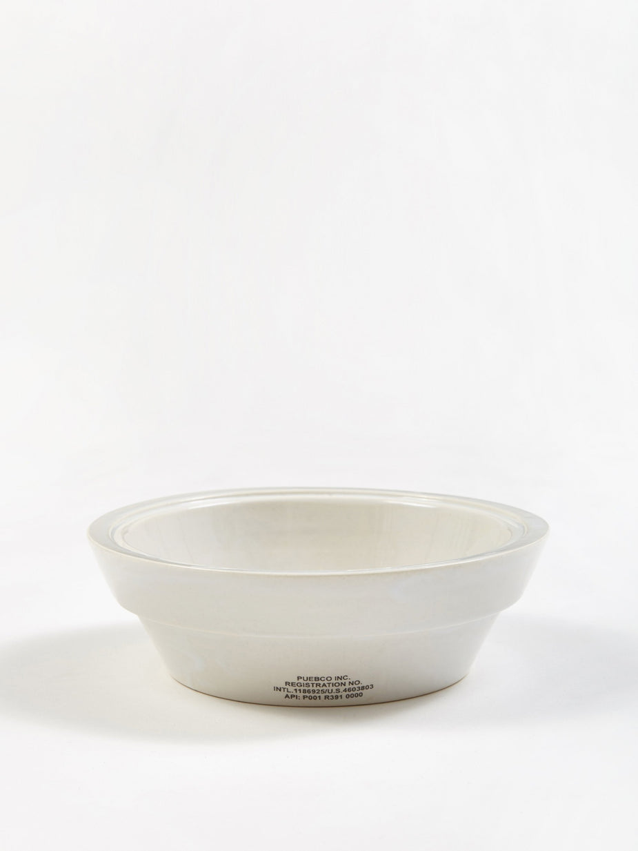 Puebco Puebco Ceramic Pet Bowl - Small - White