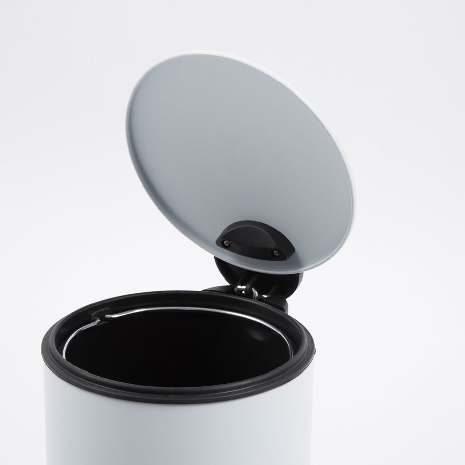 Puebco Puebco Steel Trashcan - White - White