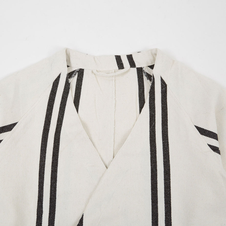 Puebco Puebco Bath Robe - Narrow Stripe - White