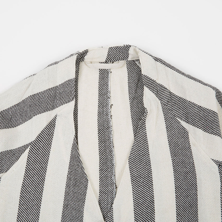 Puebco Puebco Bath Robe - Wide Stripe - White