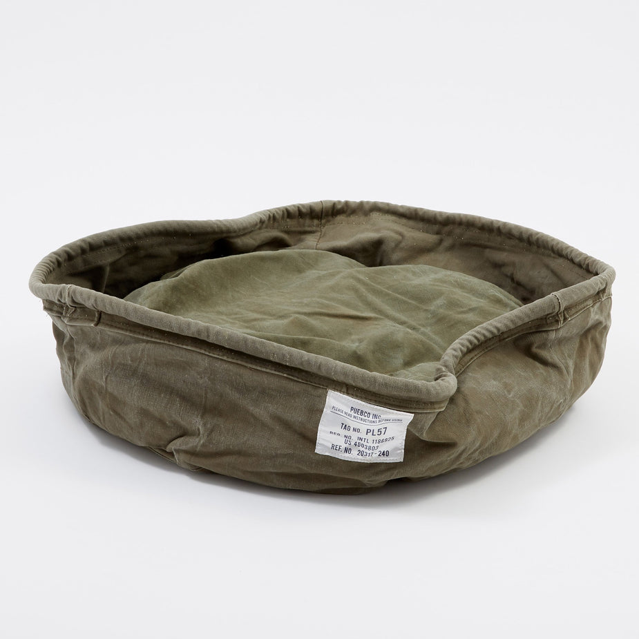 Puebco Puebco Vintage Tent Fabric Pet Bed - Large - Neutrals