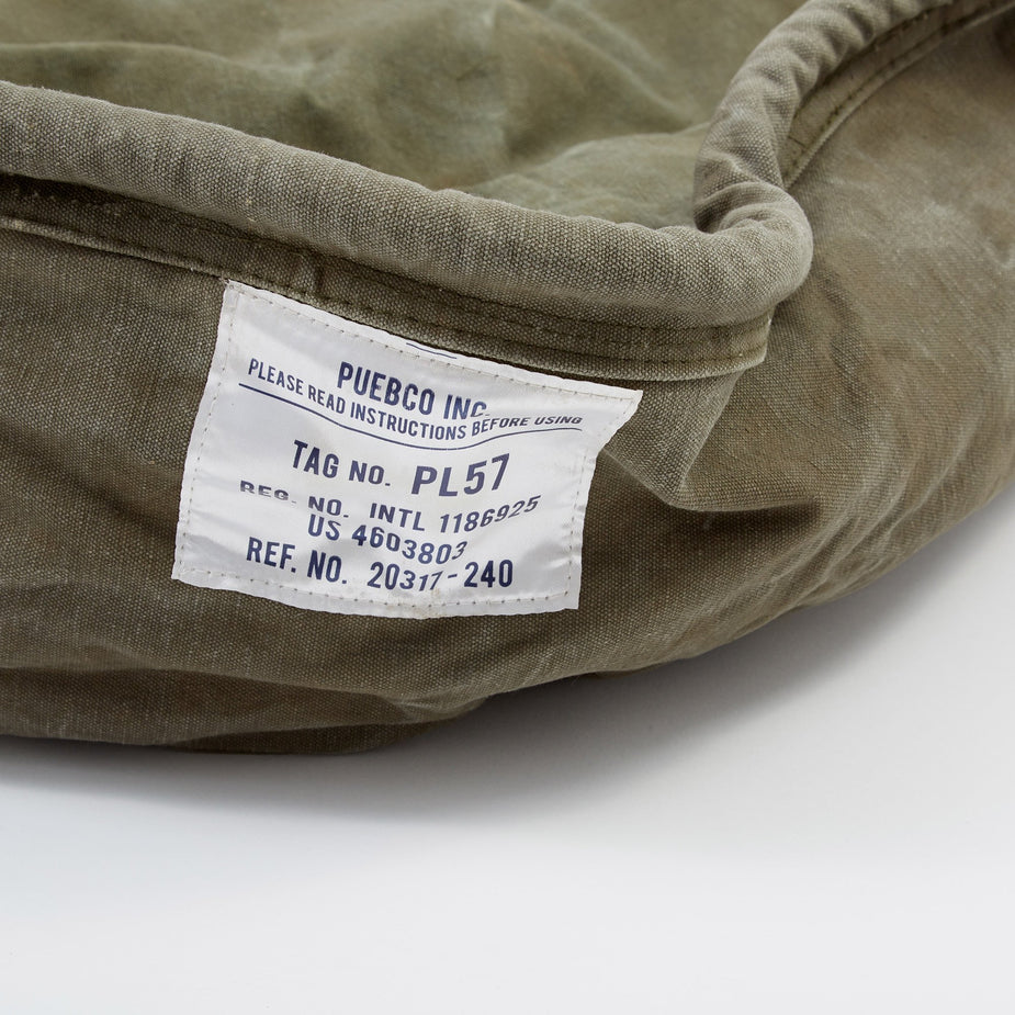 Puebco Puebco Vintage Tent Fabric Pet Bed - Large - Neutrals