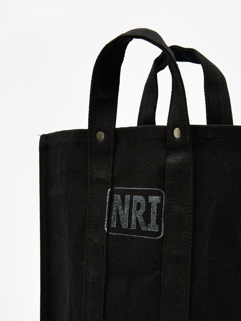 Puebco Puebco Labour Black Canvas Tote Bag - Small - Other