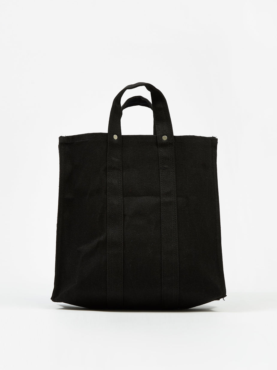Puebco Puebco Labour Black Canvas Tote Bag - Small - Other