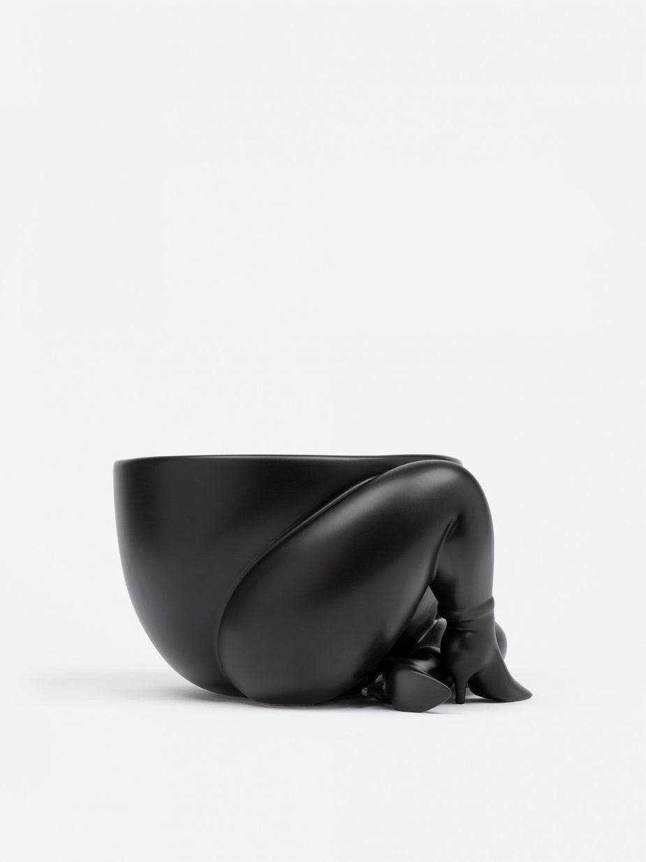 Parra Parra A High Heeled Two Legged Planter - Black - Black