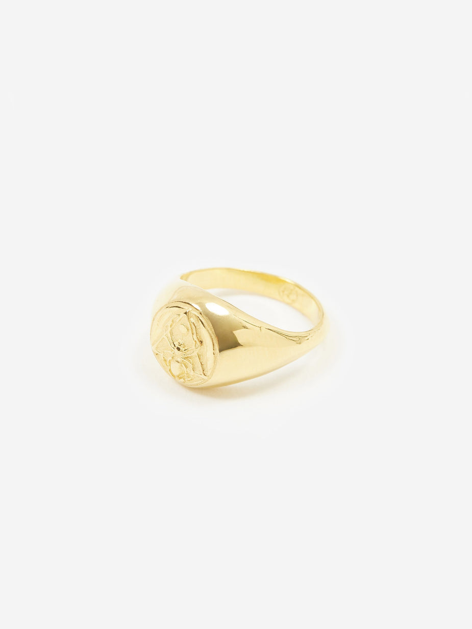 Rachel Entwistle Rachel Entwistle Creation Signet Ring - Gold - Gold