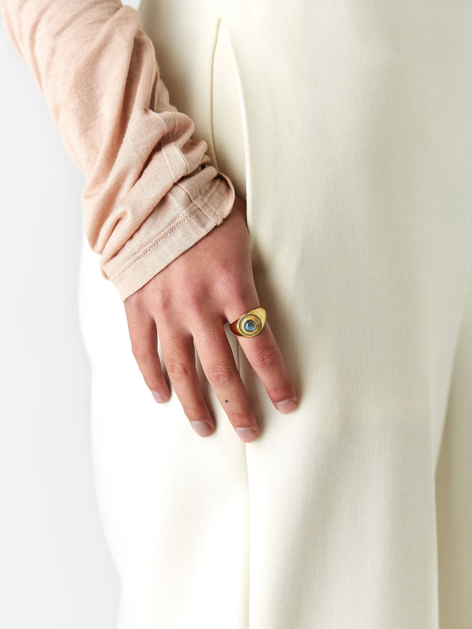 Rachel Entwistle Rachel Entwistle Astral Signet Ring - Gold - Gold