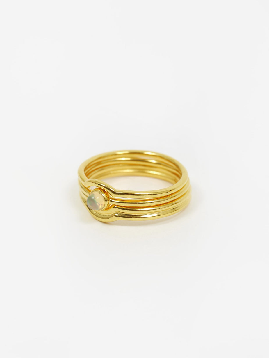 Rachel Entwistle Rachel Entwistle Celestial Stacking Ring - Gold - Gold