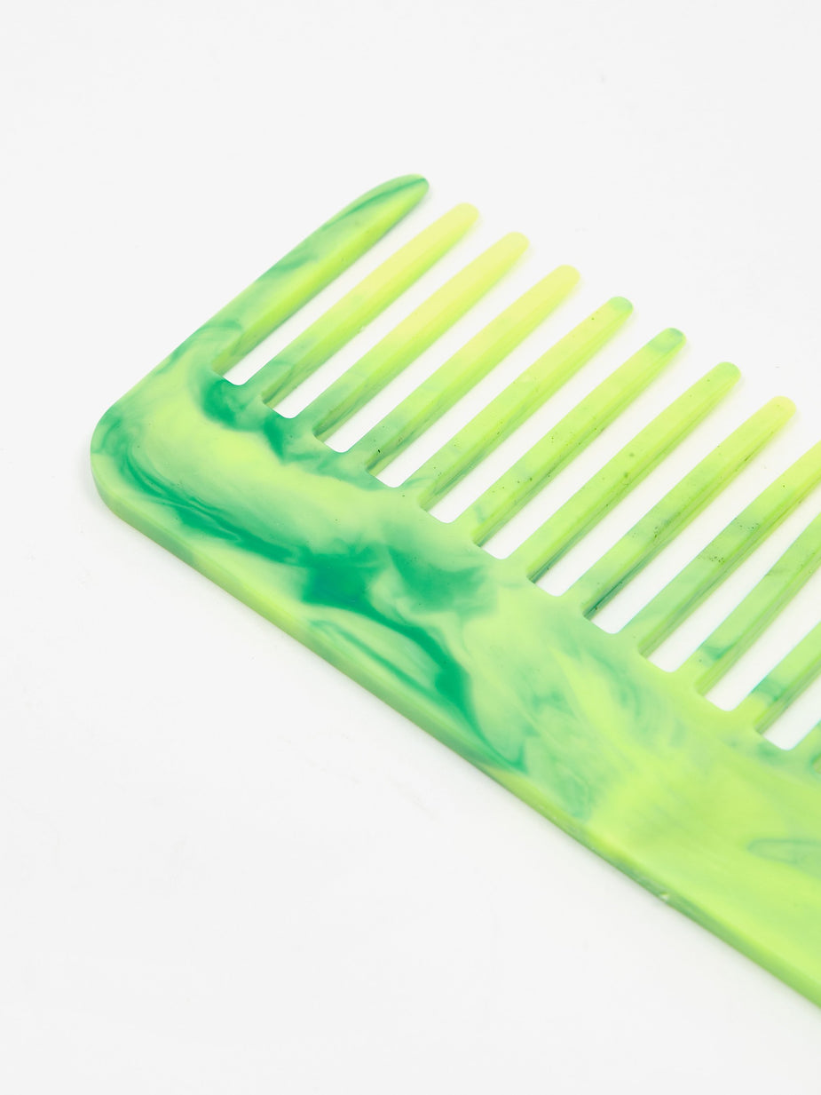 RE=COMB RE=COMB Recycled Plastic Flexible Hair Comb - Neon Green - Green