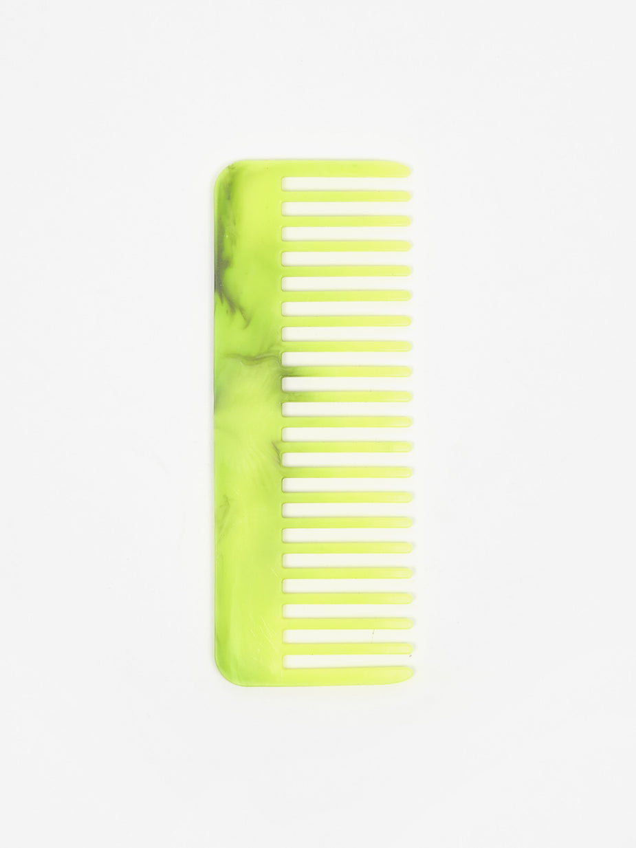 RE=COMB RE=COMB Recycled Plastic Flexible Hair Comb - Neon Yellow - Yellow
