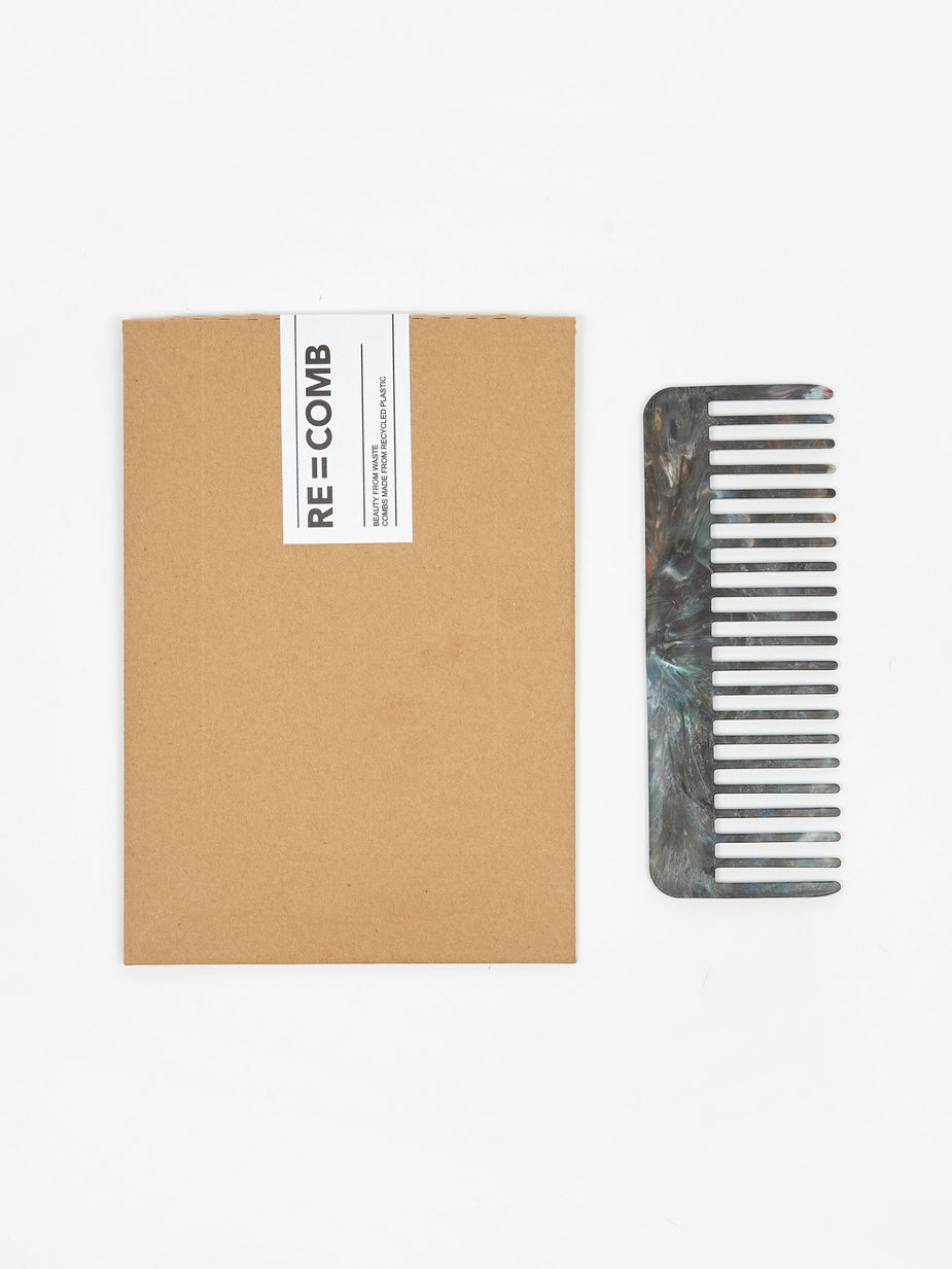 RE=COMB RE=COMB Recycled Plastic Hair Comb - Cosmic - Black