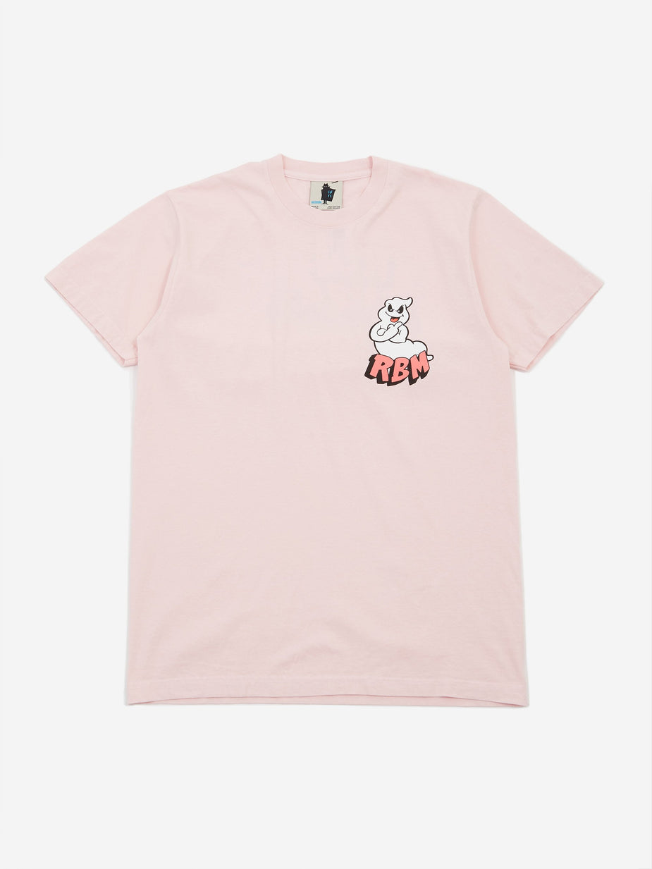 Real Bad Man Real Bad Man F U Ghost Shortsleeve T-Shirt - Pink - Pink