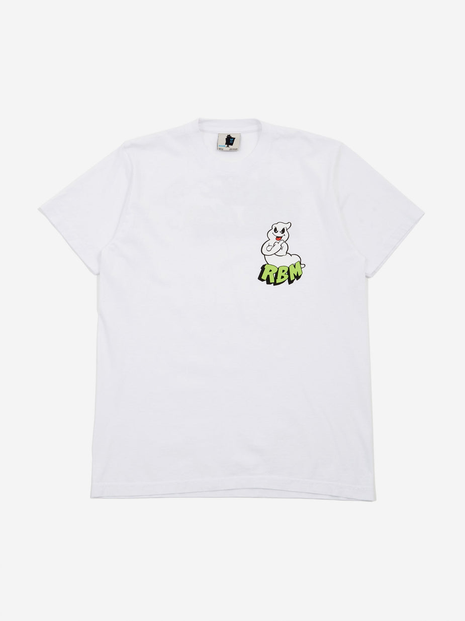 Real Bad Man Real Bad Man F U Ghost Shortsleeve T-Shirt - White - White