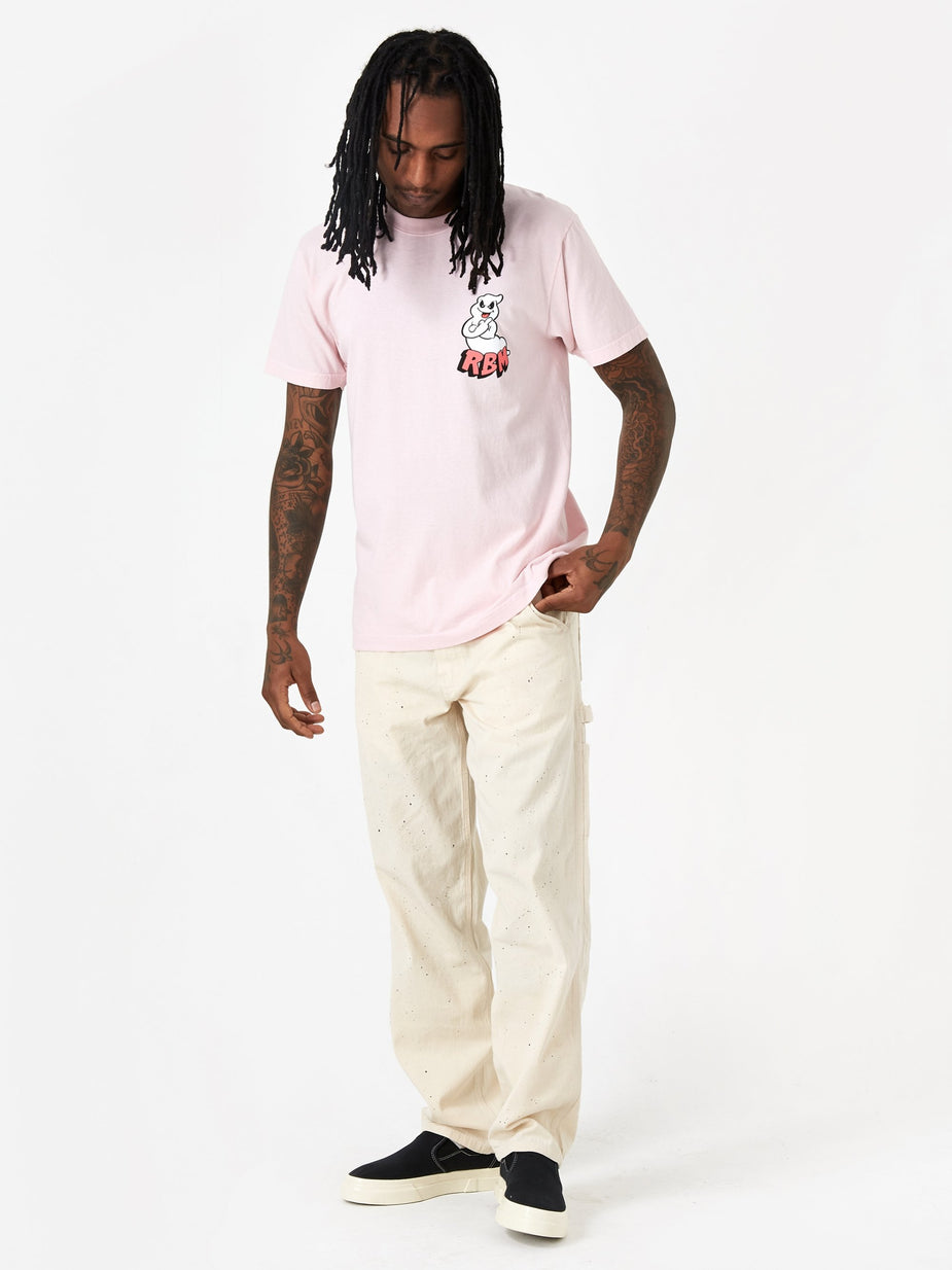 Real Bad Man Real Bad Man F U Ghost Shortsleeve T-Shirt - Pink - Pink