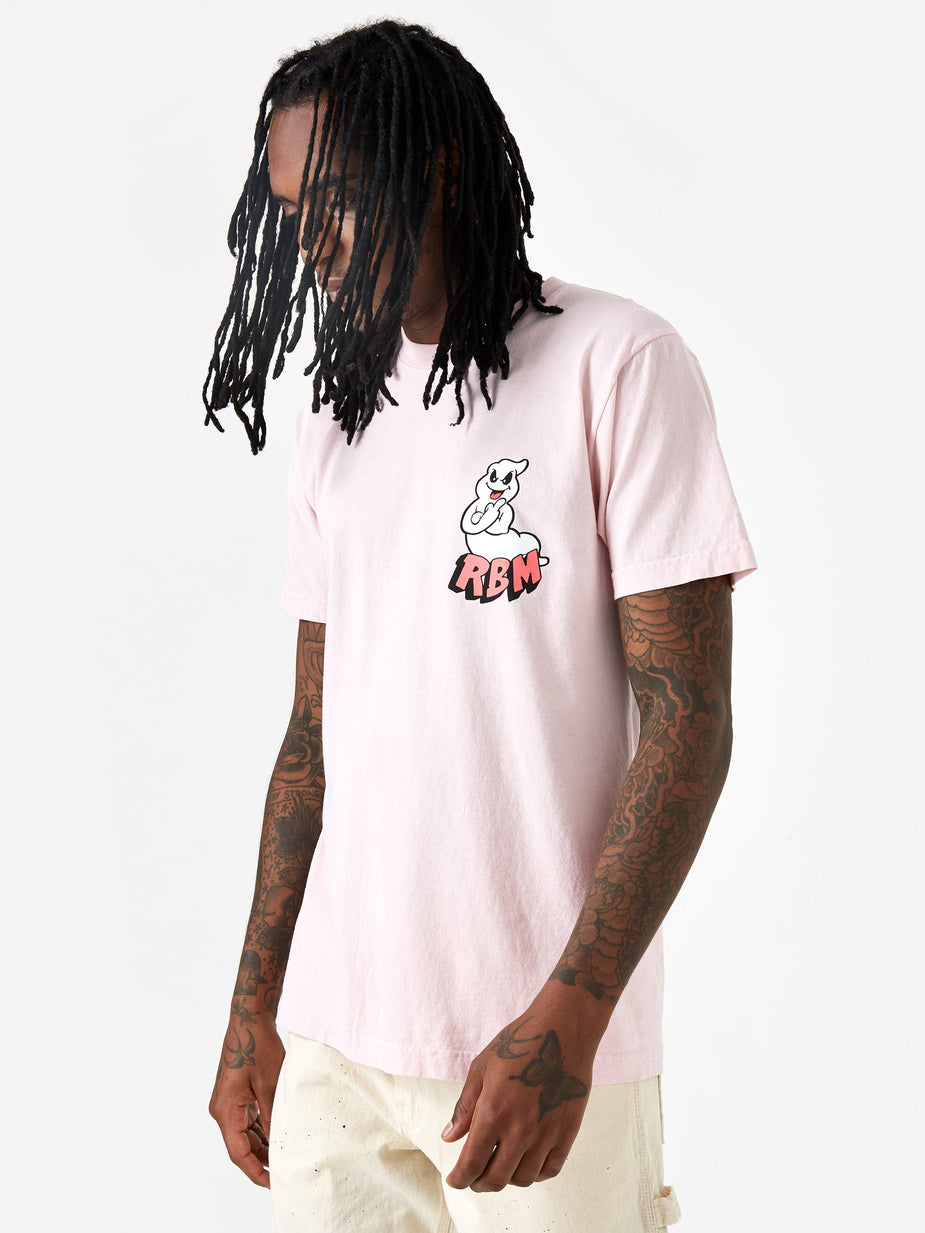Real Bad Man Real Bad Man F U Ghost Shortsleeve T-Shirt - Pink - Pink