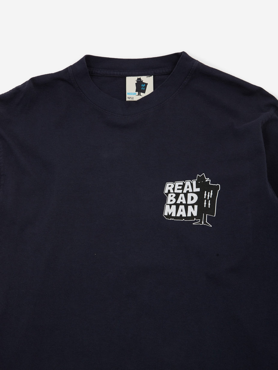 Real Bad Man Real Bad Man Logo Volume 4 Tie Dye Longsleeve T-Shirt - Black - Black