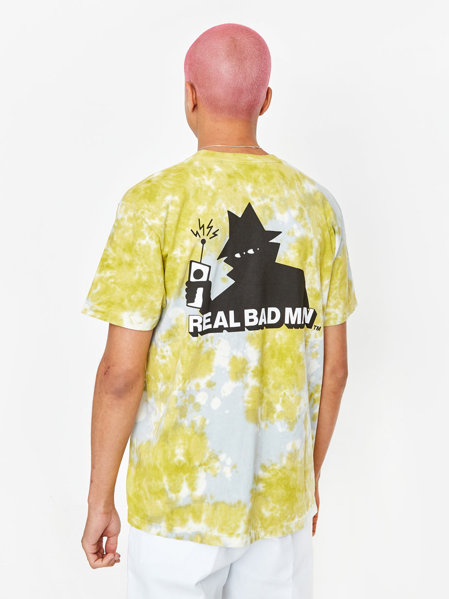 Real Bad Man Real Bad Man Logo Volume 5 Shortsleeve T-Shirt - Green Tie Dye - Green