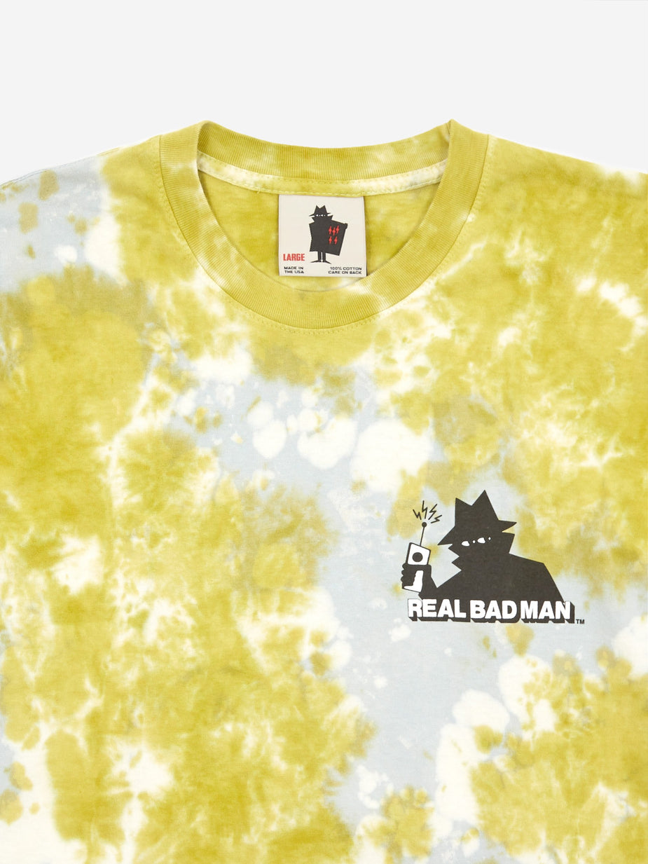 Real Bad Man Real Bad Man Logo Volume 5 Shortsleeve T-Shirt - Green Tie Dye - Green