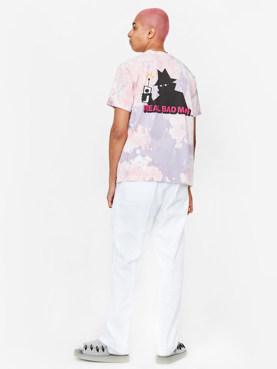 Real Bad Man Real Bad Man Logo Volume 5 Shortsleeve T-Shirt - Pink Tie Dye - Pink
