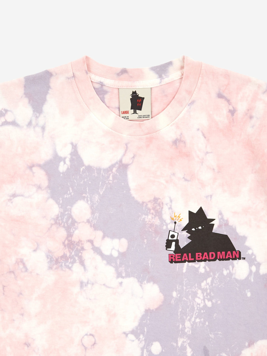 Real Bad Man Real Bad Man Logo Volume 5 Shortsleeve T-Shirt - Pink Tie Dye - Pink