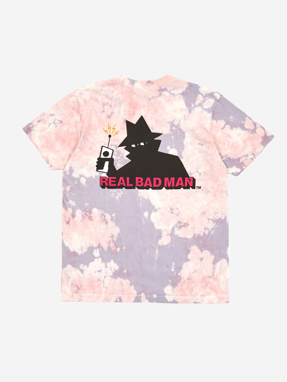 Real Bad Man Real Bad Man Logo Volume 5 Shortsleeve T-Shirt - Pink Tie Dye - Pink