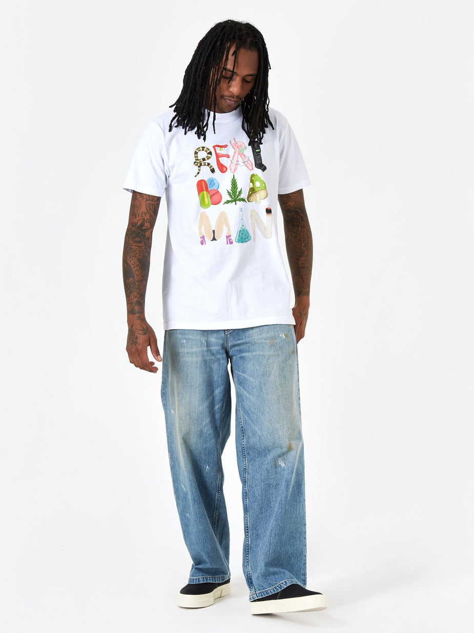 Real Bad Man Real Bad Man Mad Vices Shortsleeve T-Shirt - White - White