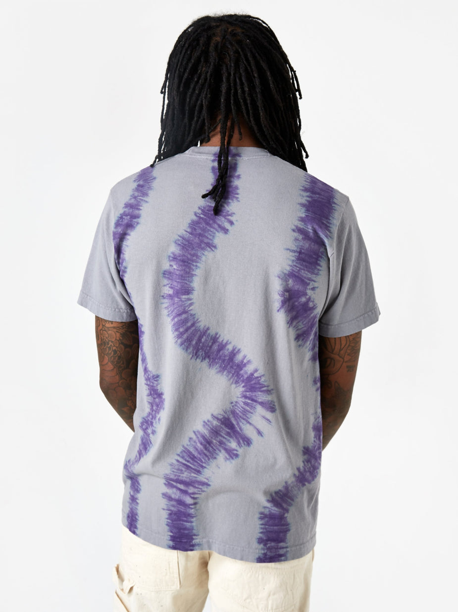 Real Bad Man Real Bad Man Mary With The Watches Tie Dye Shortsleeve T-Shirt - Grey - Grey