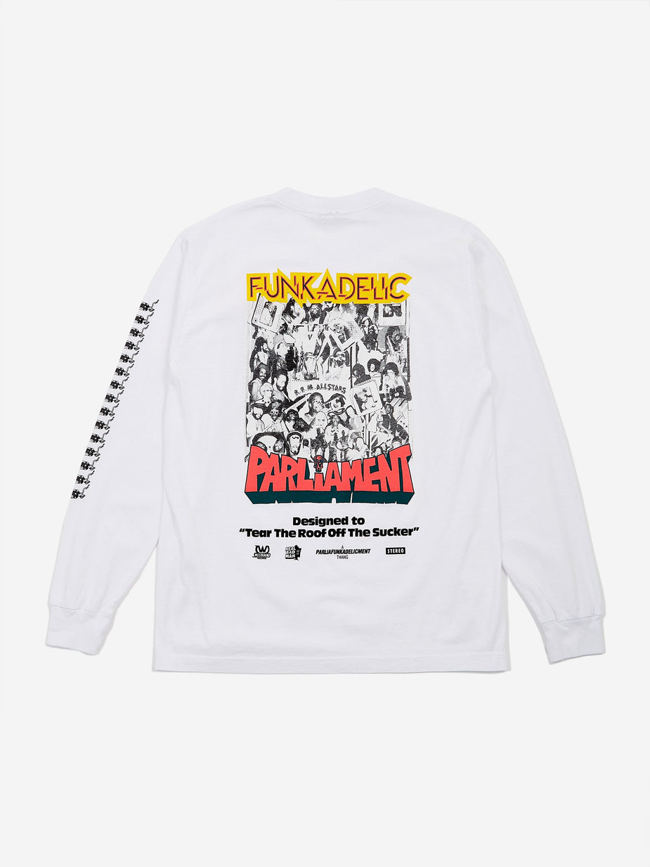 Real Bad Man Real Bad Man Uncle Jam Tribute Longsleeve T-Shirt - White - White