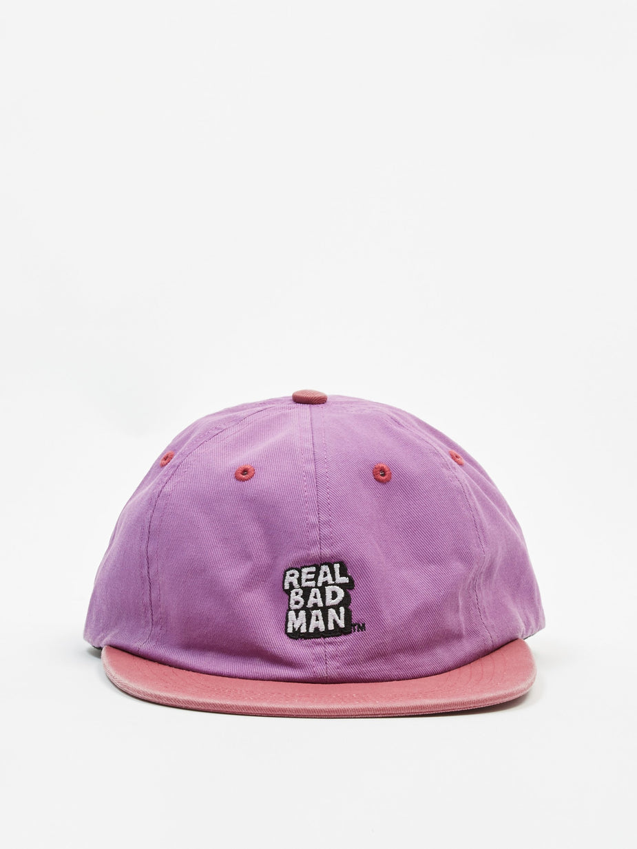 Real Bad Man Real Bad Man Washed Out 6 Panel Cap - Purpink - Pink
