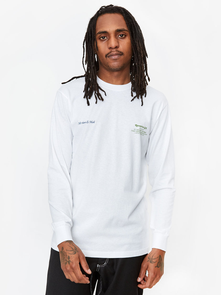 Reception Reception Chez Za Longsleeve T-Shirt - White - White