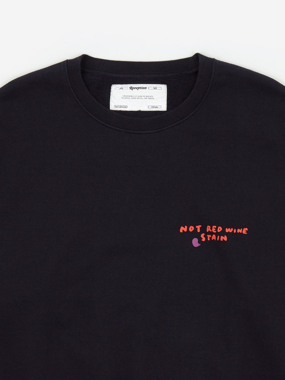 Reception Reception Club Sweatshirt - Red Wine - Red Wine - Red