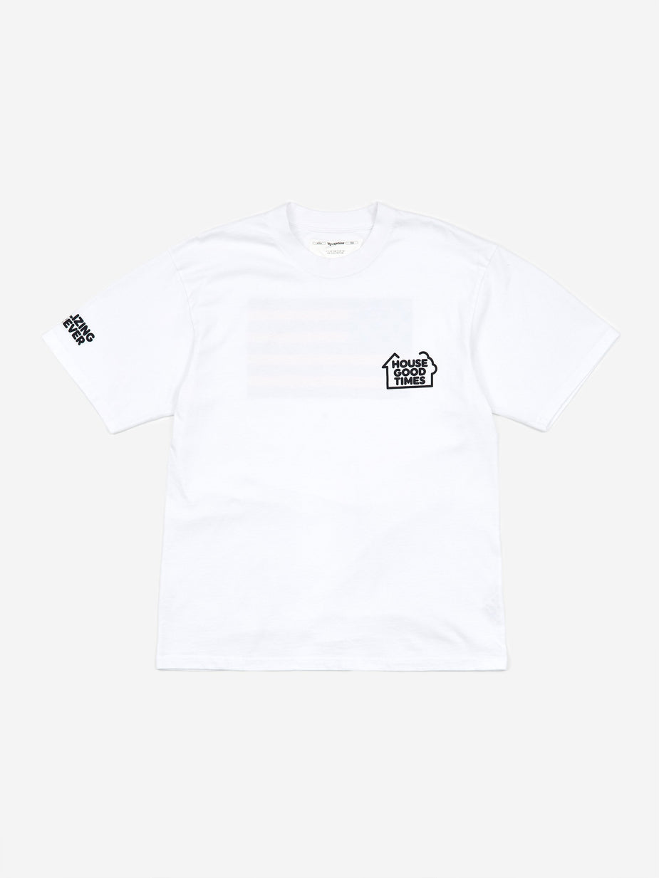 Reception Reception Flag Shortsleeve T-Shirt - White - White
