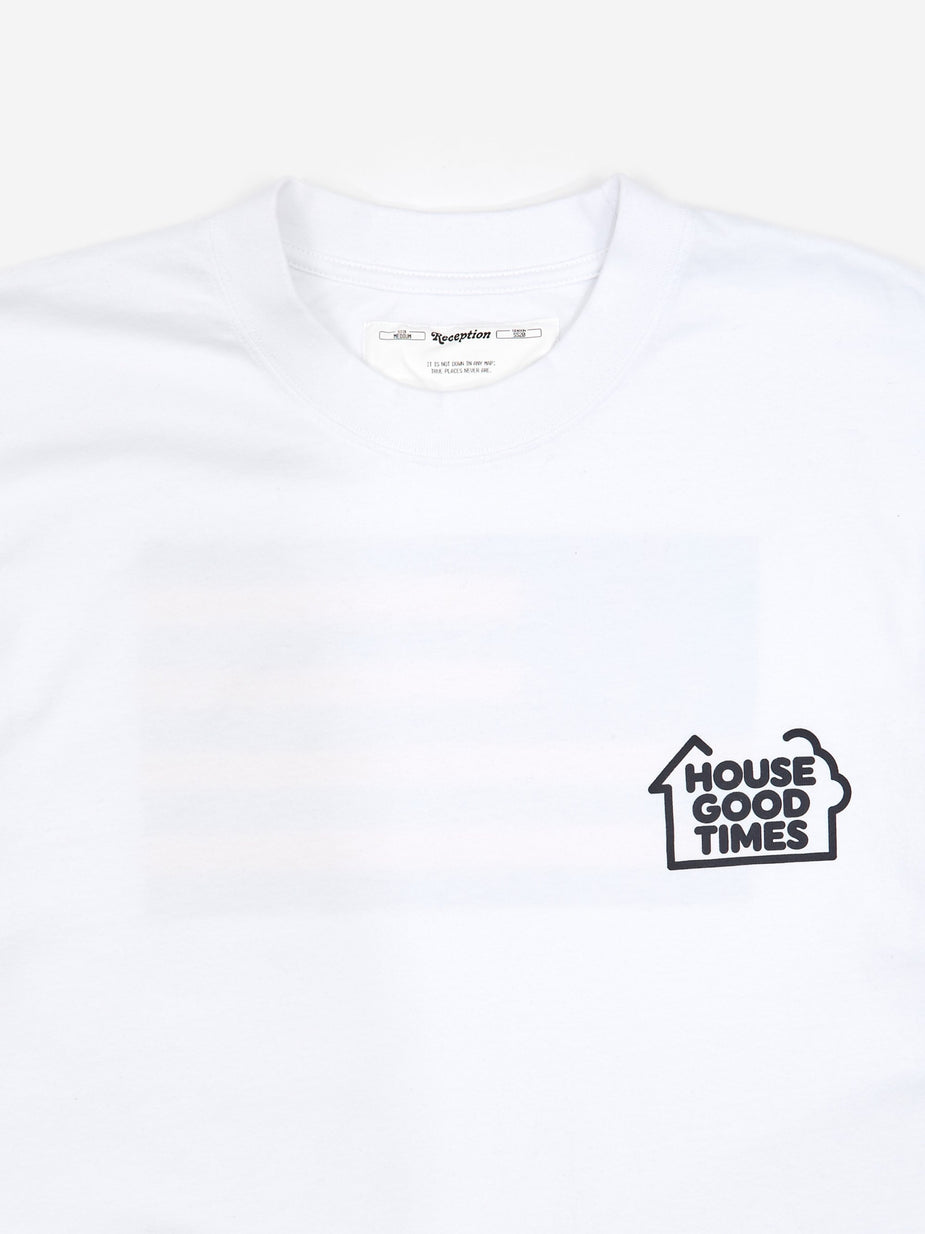 Reception Reception Flag Shortsleeve T-Shirt - White - White