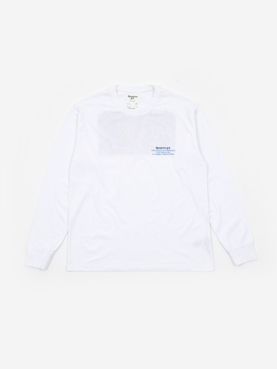 Reception Reception Two Guys Longsleeve T-Shirt - White - White